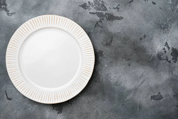 Metin Veya Yiyecek Için Kopyalama Alanı Olan Beyaz Rustik Seramik — Stok fotoğraf