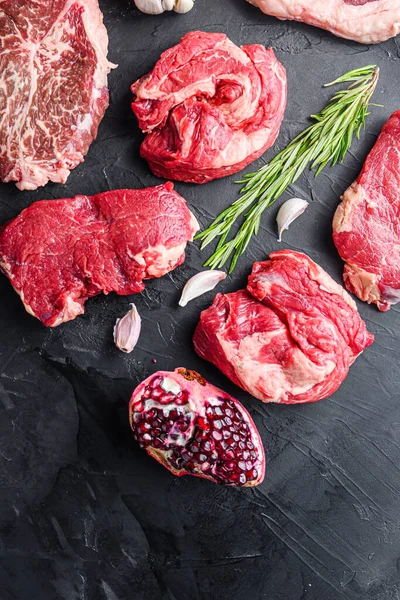 Cortes Alternativos Carne Cruda Con Cuchilla Superior Rollo Mandril Filete —  Fotos de Stock