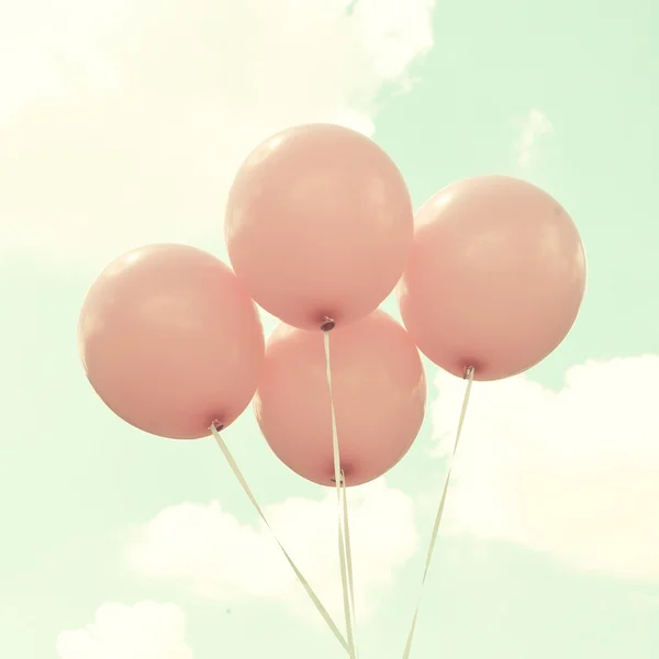 Vintage rosa ballonger — Stockfoto