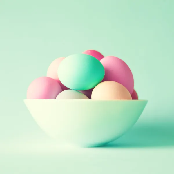 Pastelowe jajka wielkanocne — Zdjęcie stockowe