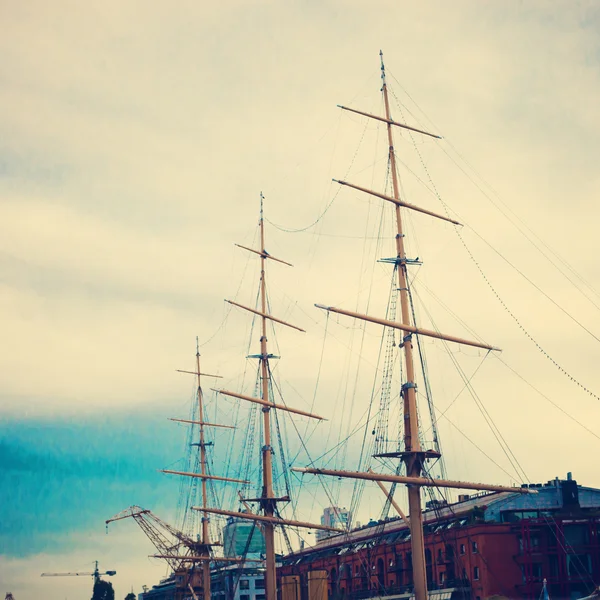 Mast van de oude schip — Stockfoto