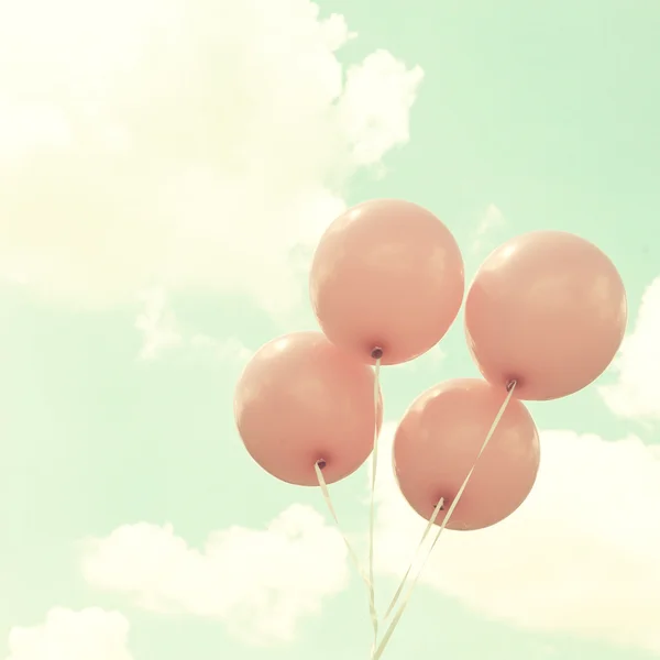 Vintage Pink Balloons — Stock Photo, Image