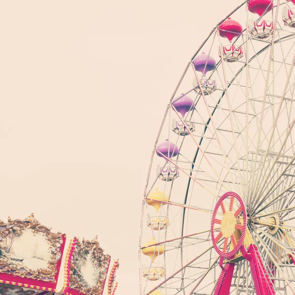 Ferris Wheel. Vintage Carnival — Stock Photo, Image