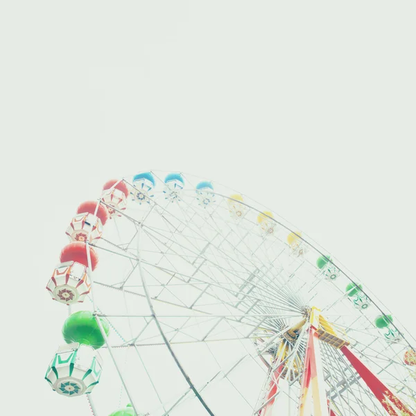 Ferris Wheel. Karnaval Vintage — Stok Foto