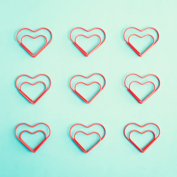 Heart clips — Stock Photo, Image