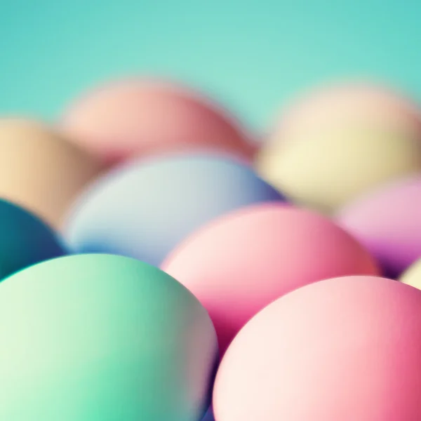 Pastelové velikonoční vajíčka — Stock fotografie