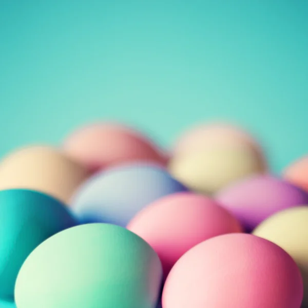 Pastelové velikonoční vajíčka — Stock fotografie