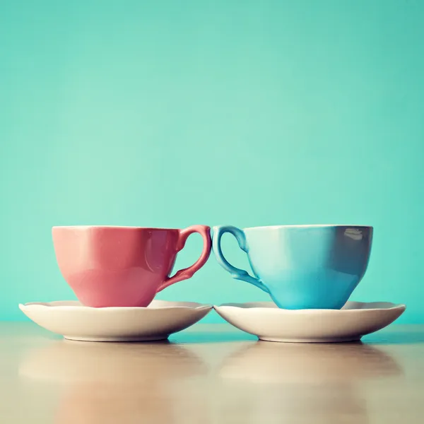 Koffie cups kleur — Stockfoto