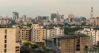 Banani 'de 16. kattan alınan Dhaka CityScape.