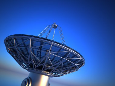 Parabolic antenna( radio telescope)  clipart