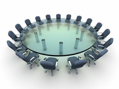 cam konferans masası 