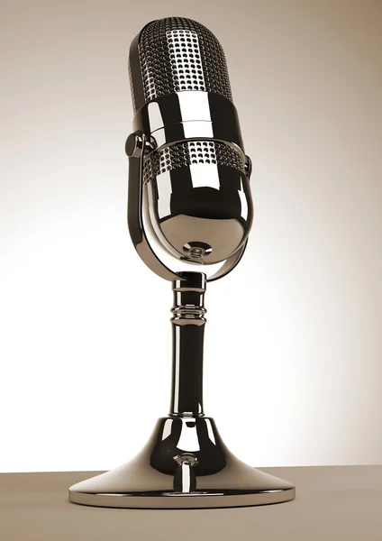 Starý mikrofon — Stock fotografie