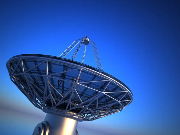 Antena parabólica (radiotelescópio ) — Fotografia de Stock