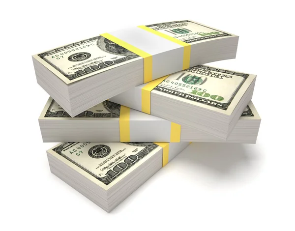 Stacks of dollars — Stock Photo, Image