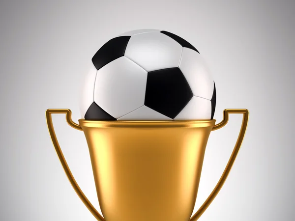 Fußball-Trophäe — Stockfoto