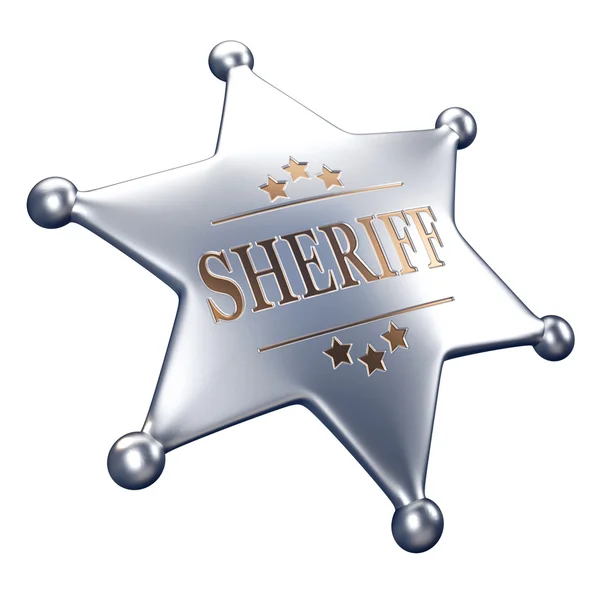 Odznak šerifa — Stock fotografie