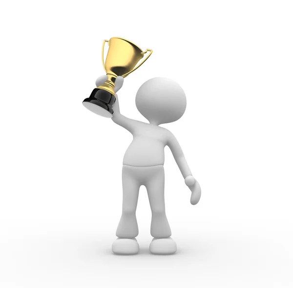 Gold trophy — Stock Photo, Image