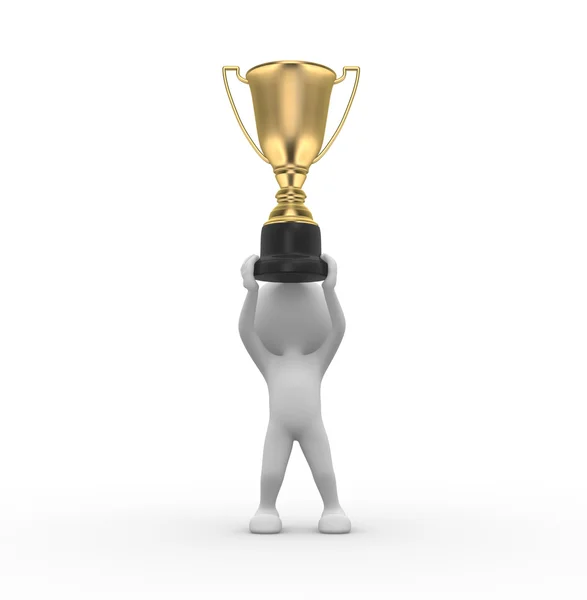 Gold trophy — Stock Photo, Image