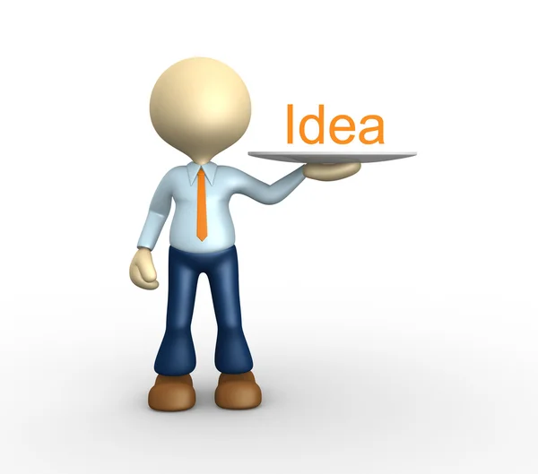 Idea su vassoio — Foto Stock