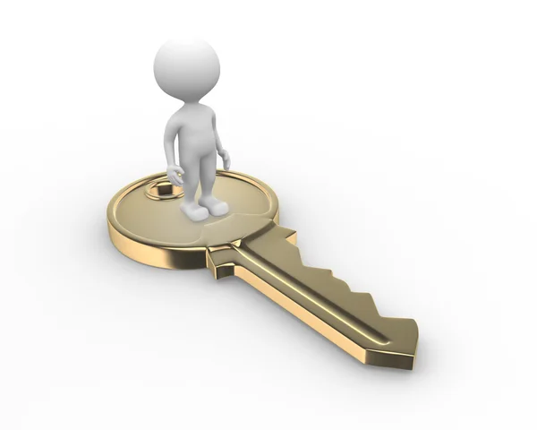 Golden key — Stock Photo, Image