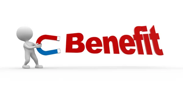 Beneficio — Foto Stock