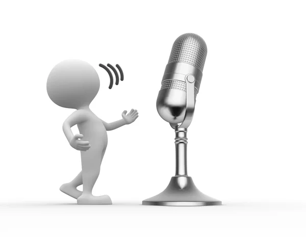 Old microphone — Stock Photo, Image