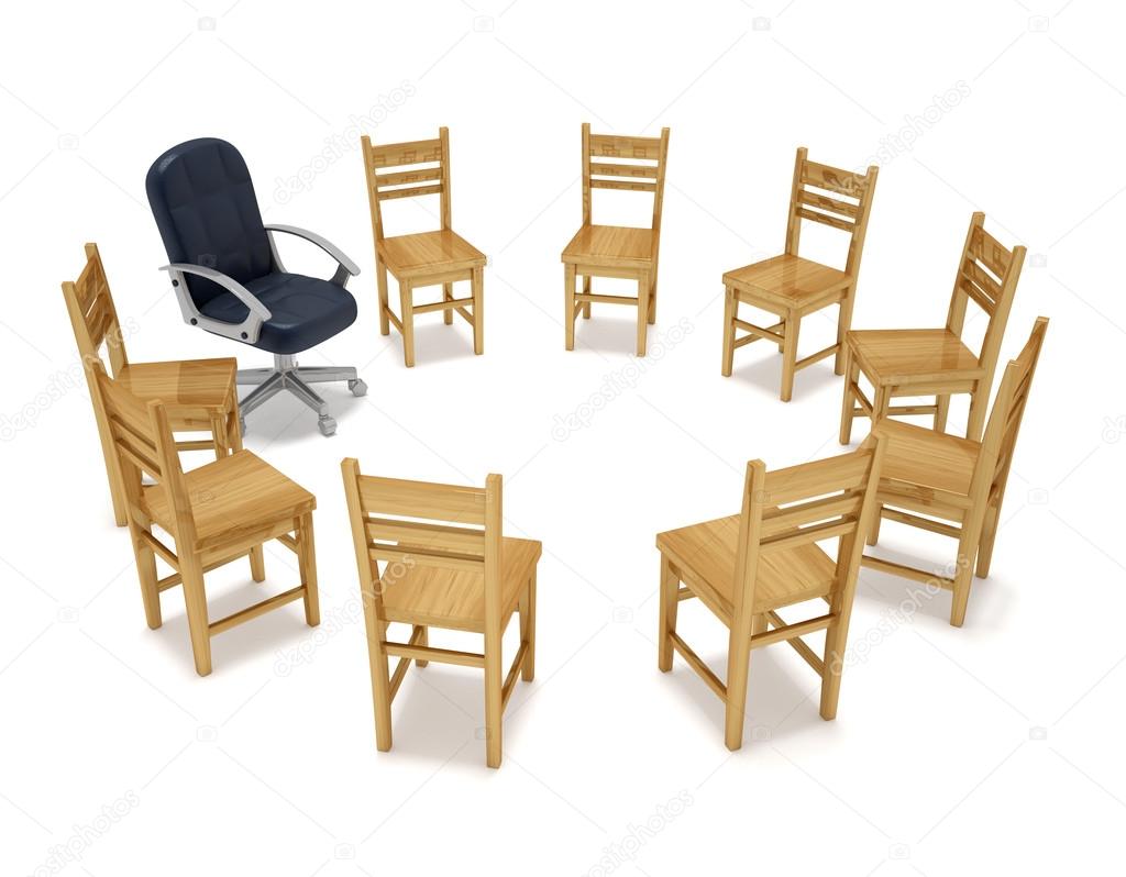 Chairs in circle 