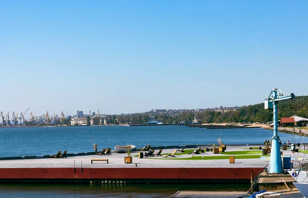 Mariupol Ukraine Sea Azov Pier Peacetime — Foto de Stock