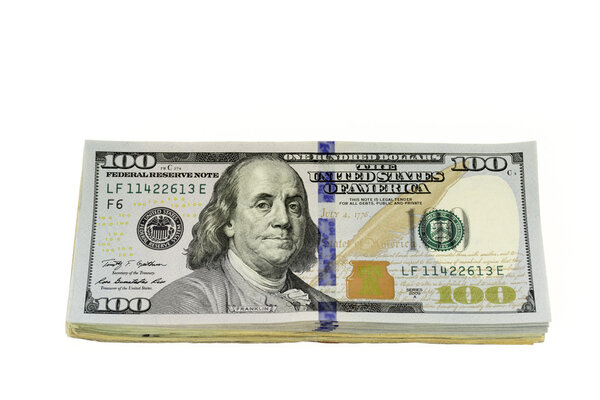 Stack Of Hundred Dollars Bills