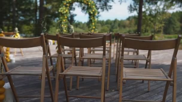 Preparación Para Ceremonia Boda — Vídeos de Stock