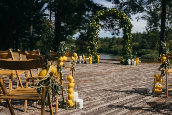 Підготовка Весільної Церемонії — стокове фото