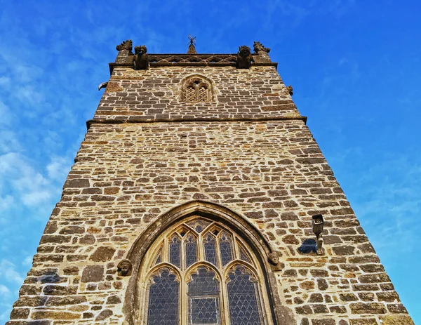 Torre Iglesia San Martín Worle Reino Unido — Foto de Stock
