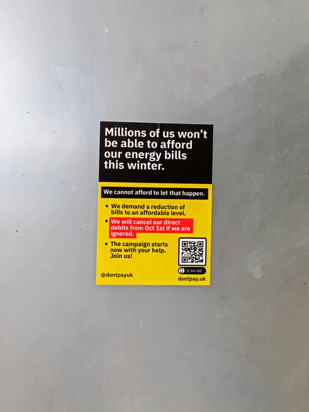 Наклейка Выпущенная Don Pay Рекламирующая Свою Кампанию Против Роста Цен — стоковое фото