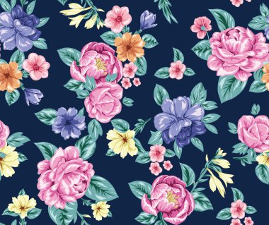 Dikişsiz gül deseni