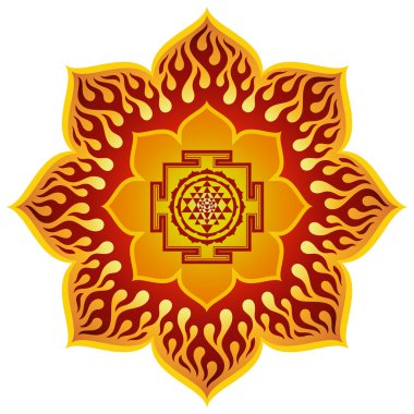 Lotus sri yantra tasarım