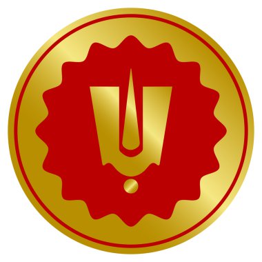 Altın hindu tanrısı tilak işareti