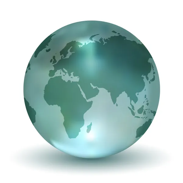 Crystal Earth Globe — Stock Vector