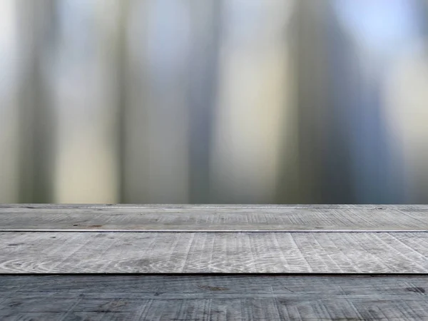 Plank sayacı yeşil orman Bokeh bulanık arka plan, konsept, ürün sunumu ve reklamı, ürün tanıtımı.