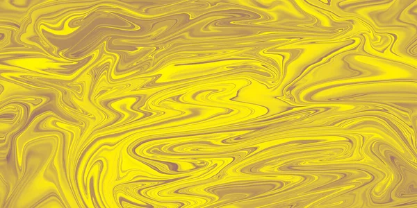 Αφηρημένη Υγρή Υφή Γραφικά Ροή Κύματα Σκούρο Κίτρινο Που Χρησιμοποιούνται — Φωτογραφία Αρχείου