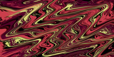 Soyut Dalgalı Sıvı Karışımı Kırmızı Altın Tasarım Arka plan Duvar Kağıdı Web Sayfası Element Kumaş Tasarımı Modern Moda