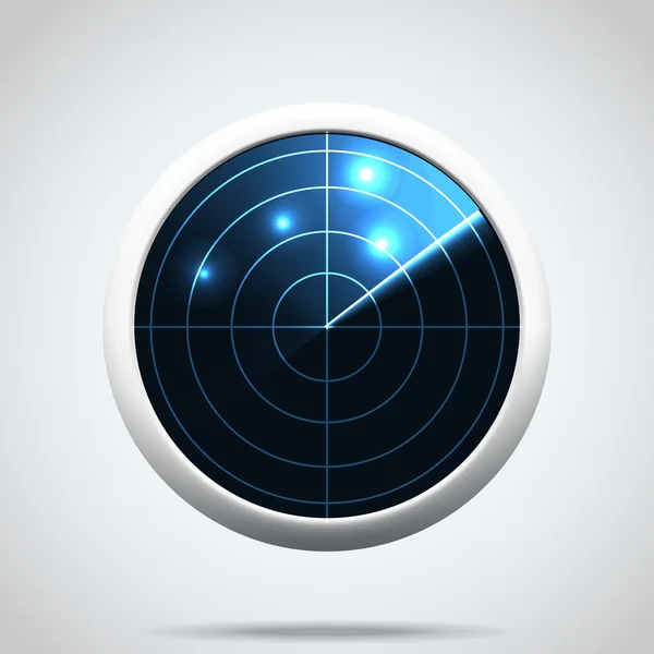 Icono de radar — Vector de stock