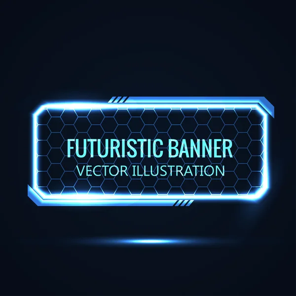 Banner futurista — Vector de stock