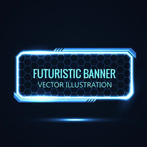 Banner futurista — Archivo Imágenes Vectoriales