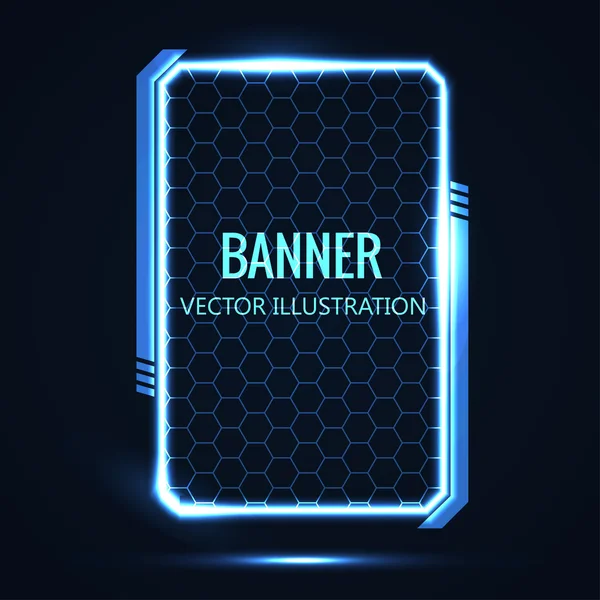 Futuristisches Banner — Stockvektor