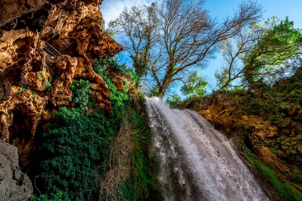 Parque Del Monasterio Piedra Nuevalos España Bosque Centenario Lleno Cascadas —  Fotos de Stock