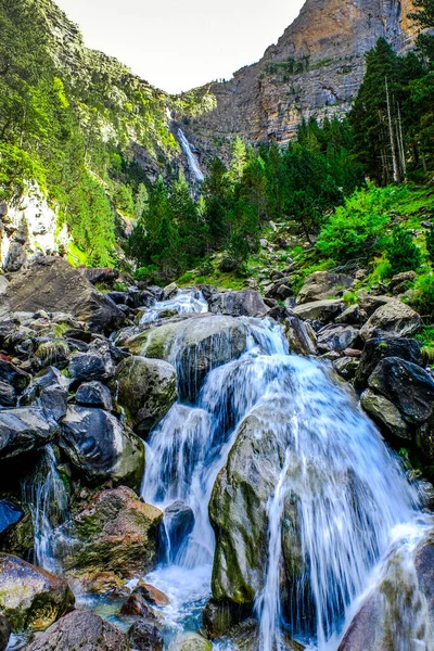 Parque Nacional Ordesa Monte Perdido Los Pirineos Españoles Con Espectaculares —  Fotos de Stock