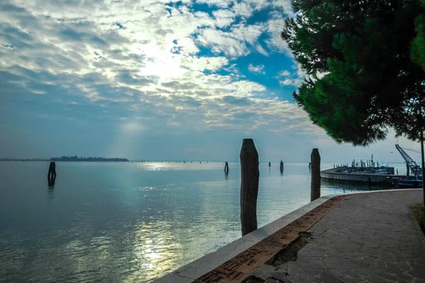 Burano Şehrinden Venedik Gölü — Stok fotoğraf