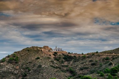Sierra Helada 'daki El Albir feneri, Alicante, İspanya