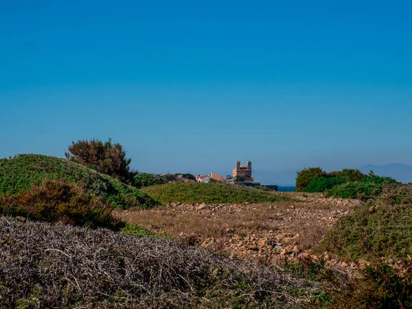 Utsikt Över Den Gamla Staden Tabarca Det Spanska Medelhavet Framför — Stockfoto