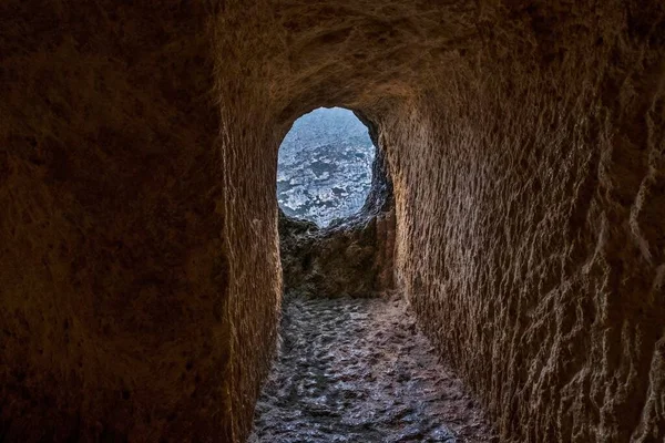 スペイン ボカイレントのムーア人の洞窟 中世から岩に刻まれた住居 — ストック写真